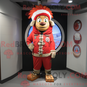 Maskottchenkostüm Red Chief...