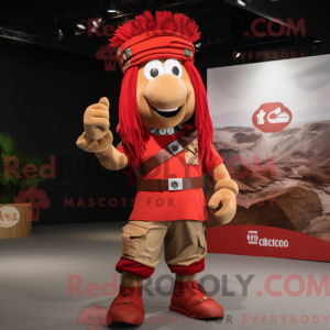 Maskottchenkostüm Red Chief...