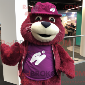 Magenta Beaver maskot...