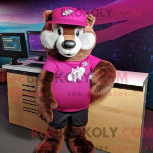 Disfraz de mascota Magenta...