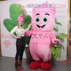 Pink Beanstalk mascot...