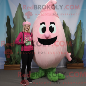 Pink Beanstalk maskot...