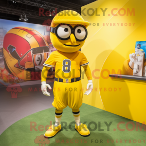 Yellow American Football...