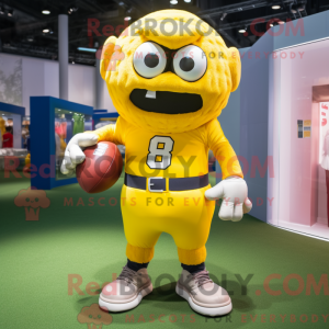 Yellow American Football...