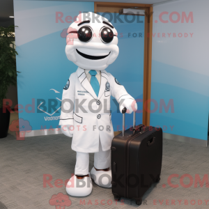 White Doctor maskot kostyme...