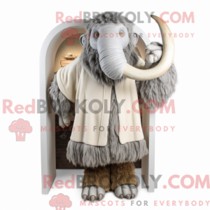 Sølv Mammoth maskot drakt...