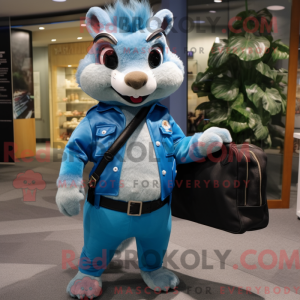 Maskottchenkostüm Blaues...