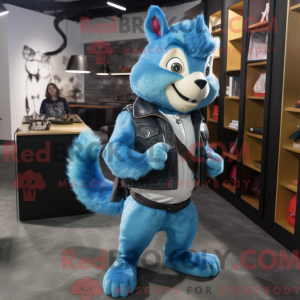 Maskottchenkostüm Blaues...