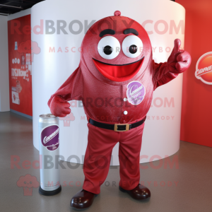 Red Soda Can maskot kostume...