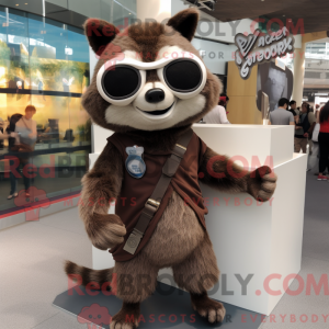Brown Raccoon mascot...