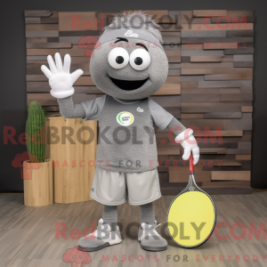 Grå squash maskot kostume...