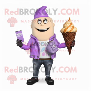 Lavender Ice Cream Cone...