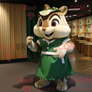 Green Chipmunk mascot...