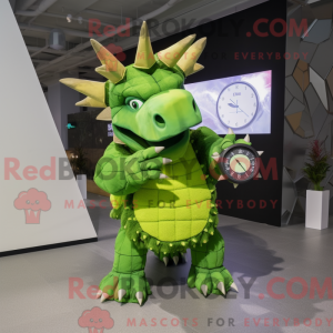 Limegrønn Triceratops...