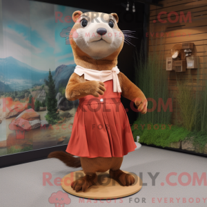 Rust Otter mascot costume...