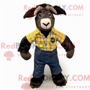 Sort Boer Goat maskot...