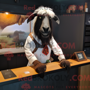 Sort Boer Goat maskot...