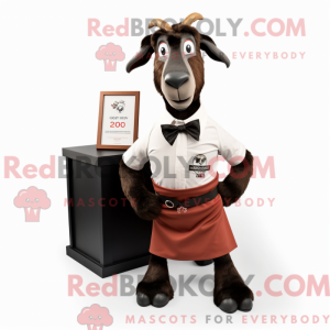 Sort Boer Goat maskot...
