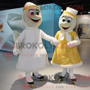 Crème paar schaatsen...