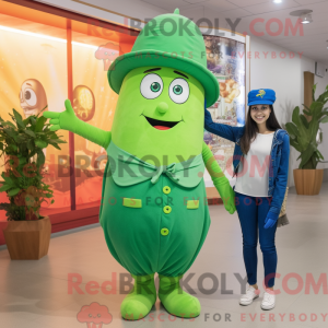 Green Zucchini mascot...