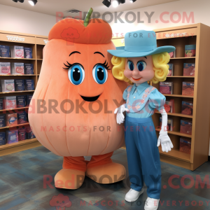 Peach Queen maskot kostume...