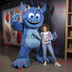 Blue Devil maskot kostume...
