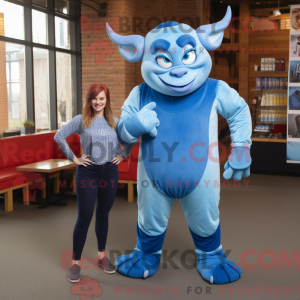 Blue Devil mascot costume...