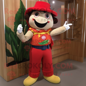 nan Pepper mascot costume character dressed with a Jeggings and Belts