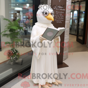 Cream Gull mascot costume...
