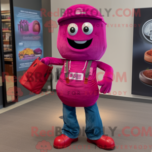 Magenta Granat maskot...