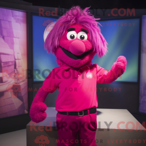 Magenta Ice maskot kostume...