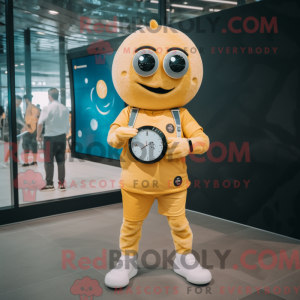 Gold Volleyball Ball mascot...