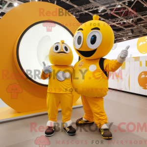Gold Volleyball Ball maskot...