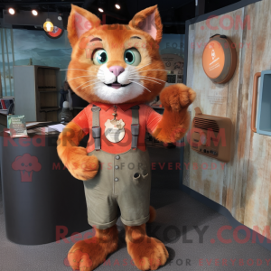 Rust Cat-maskot drakt...