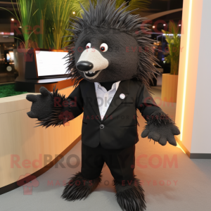 Black Porcupine mascotte...