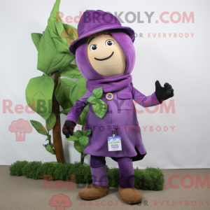 Purple Beanstalk maskot...