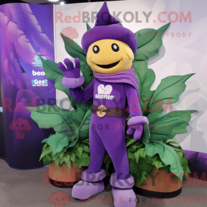 Purple Beanstalk maskot...