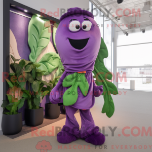 Purple Beanstalk maskot...