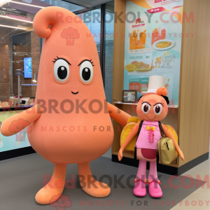 Postava maskota Peach Squid...