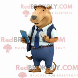 Navy Capybara maskot...