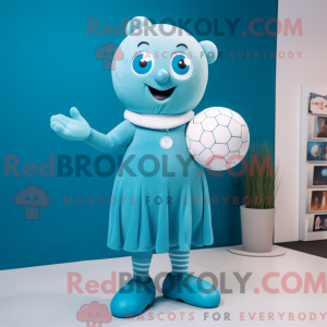 Postava maskota Cyan Juggle...