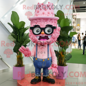 Rosa bryllupskake maskot...