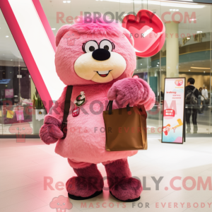 Pink Love Letter maskot...
