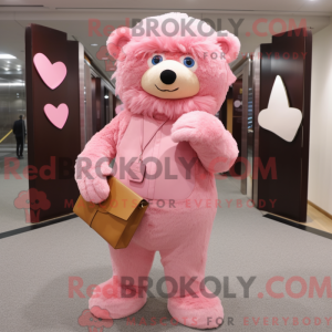 Pink Love Letter maskot...
