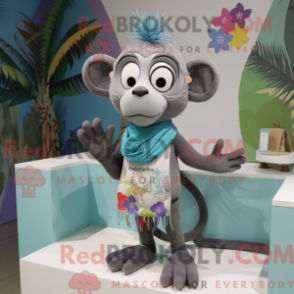 Figura de máscara de Macaco Cinzento com capuz e máscara - Macacos mascotes - REBROKO_312772 - RedBrokoly.com