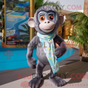 Figura de máscara de Macaco Cinzento com capuz e máscara - Macacos mascotes - REBROKO_312773 - RedBrokoly.com