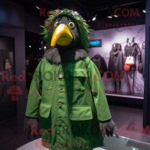 Waldgrüne Krähe Maskottchen...