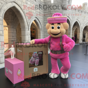 Pink Irish Castle maskot...