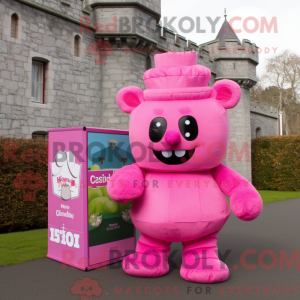 Pink Irish Castle maskot...