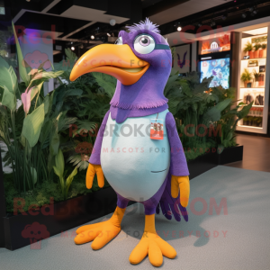 Lavendel Toucan maskot...